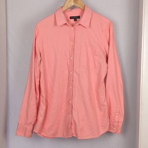 BANANA REPUBLIC Women's Pink Dillon Shirt Long Sleeve Button Down